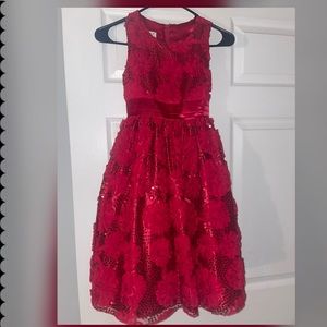 American Princess Roses Are Red Girls Sequin Dress